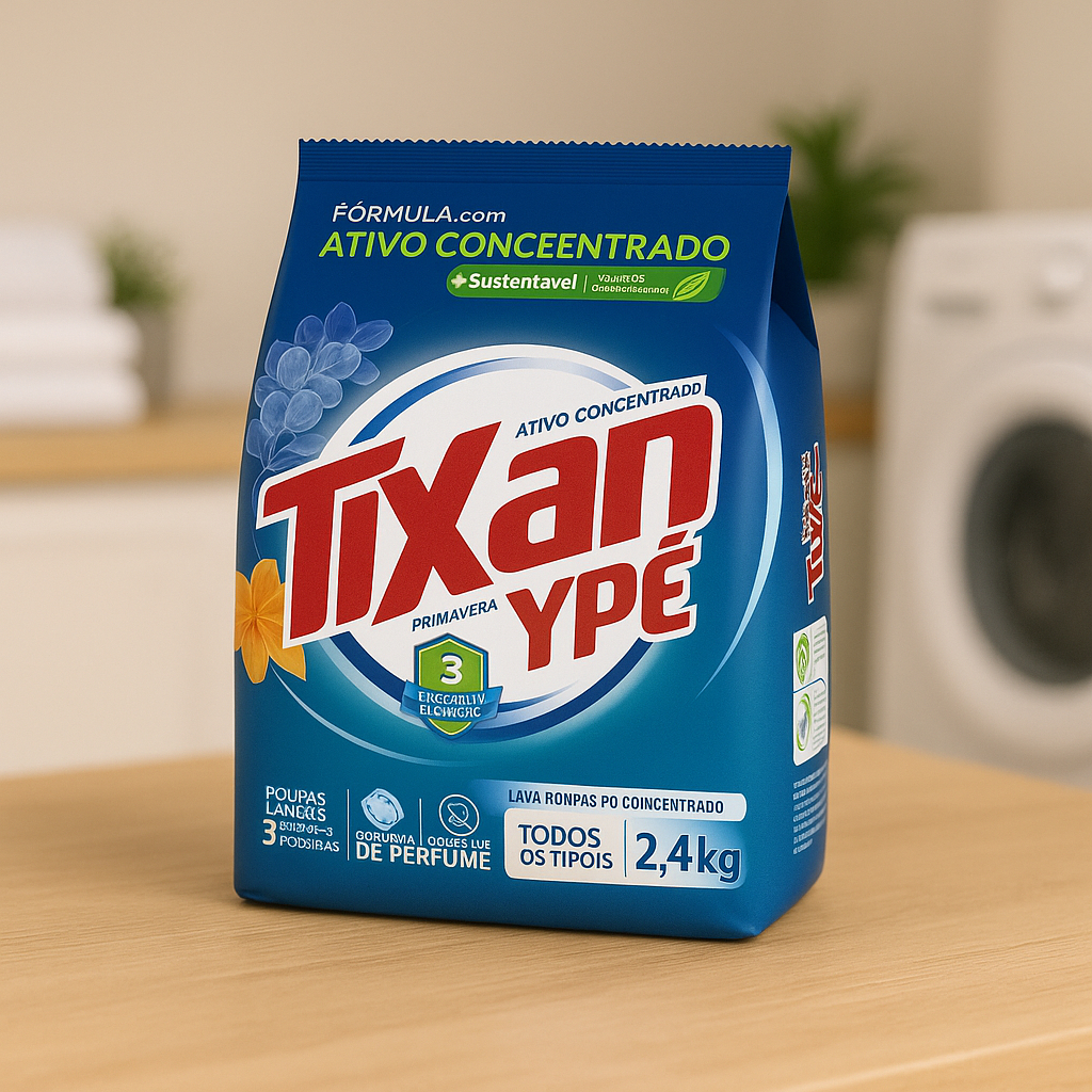 Sabão em Pó Lava Roupas Tixan Ypê 2.4kg Rende até 40 Lavagens | Shopee ...