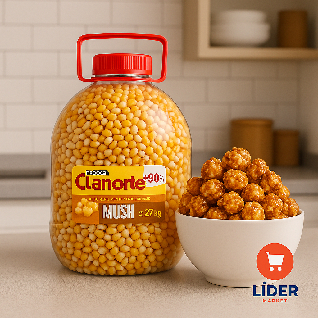 Milho de Pipoca Redonda Gourmet Tipo Mushroom 2,7kg Cianorte Validade longa