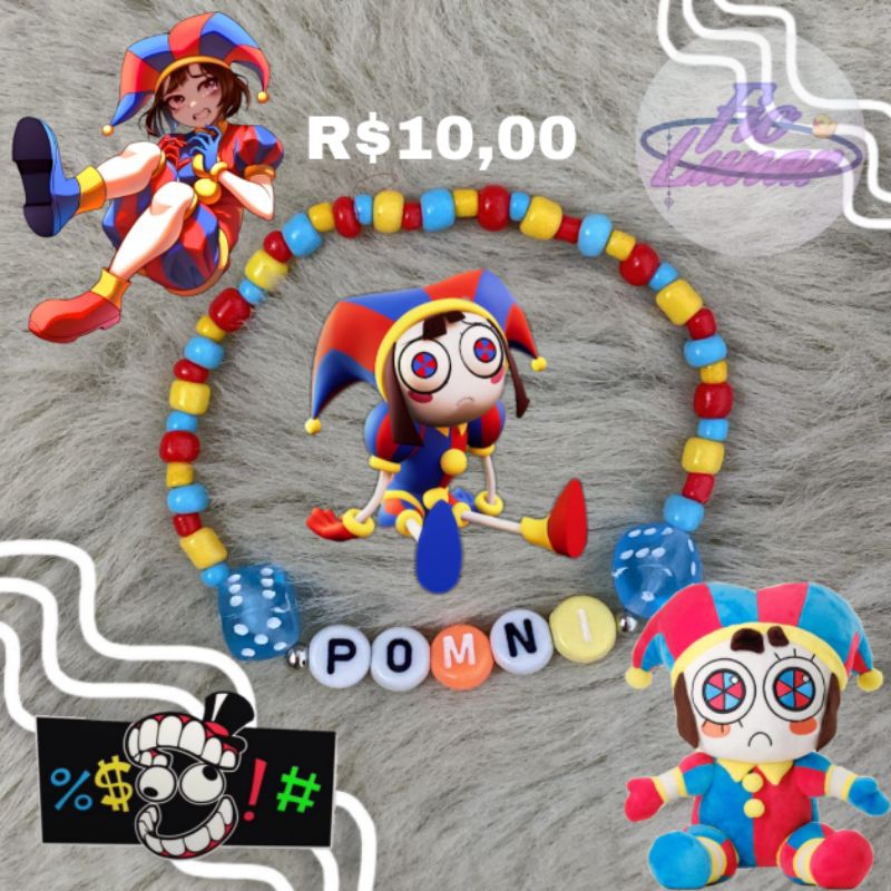 Pulseira de miçangas Pomni - Digital Circus (Ler descrição) Shopee Brasil