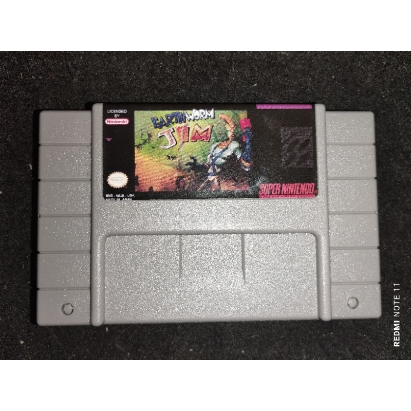 Jogo Super Nintendo Snes Earthworm Jim