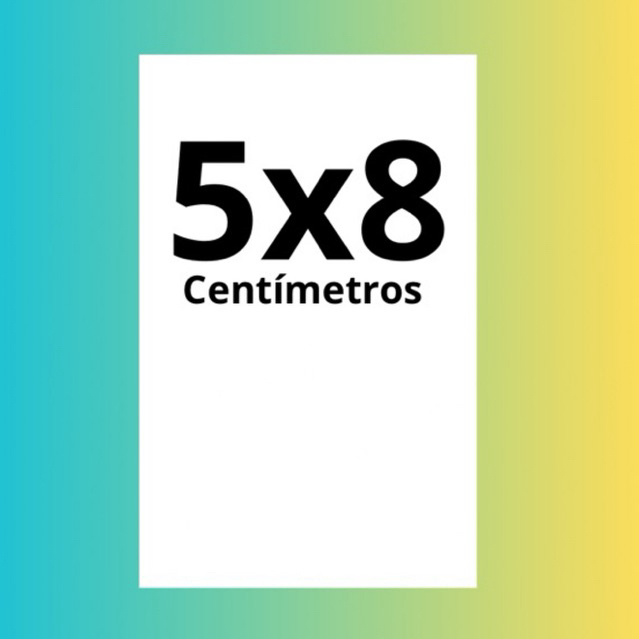 5x8 cm Adesivo Vinil Retangular Impressão em Alta Definição | Shopee Brasil