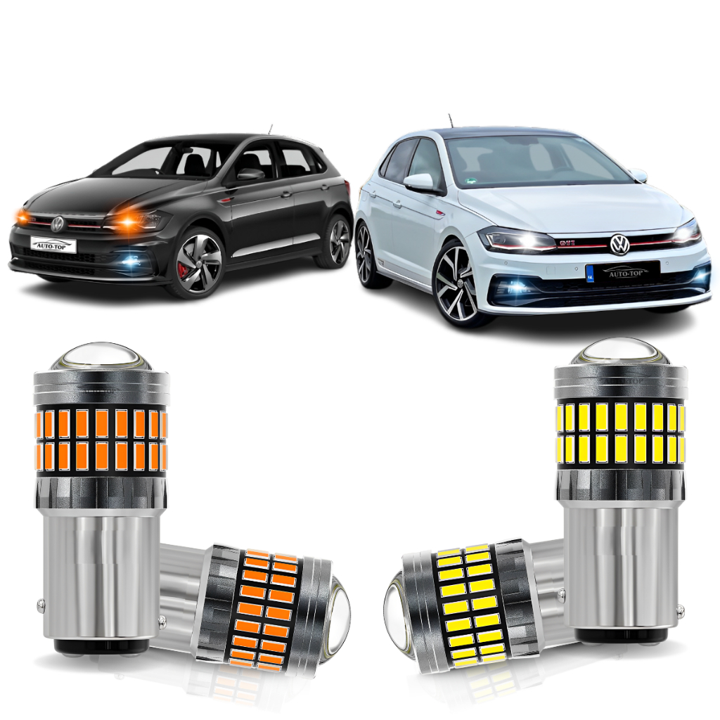 Par Lâmpada Led Drl Luz Condução Diurna Vw Polo Track Ano 2022 2023 ...
