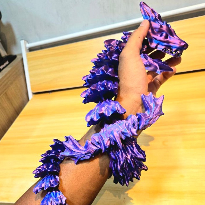 Dragão Articulado Gigante 65 cm Impresso em 3D