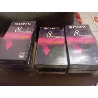 Fita Vhs Sony T160 premium grade brilhant color and sound Virgem Lacrada