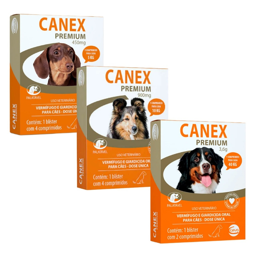 Vermífugo Canex Premium Elimina Giardia em Cães | Shopee Brasil