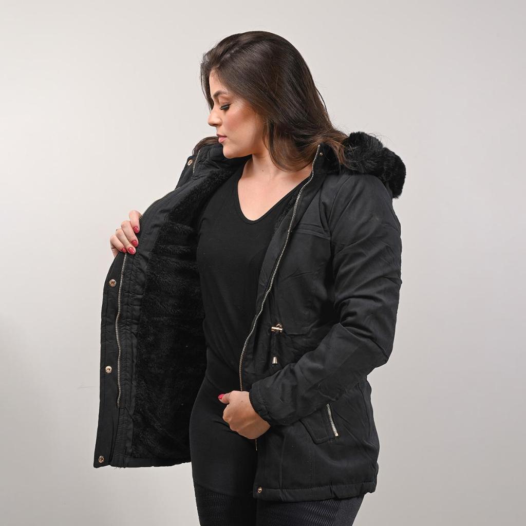 casaco feminino jaqueta com pelucia