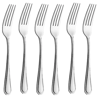 Jogo de Garfos de Mesa em Aço Inox não enferruja para Restaurante, Churrasco, Buffet, Cozinha