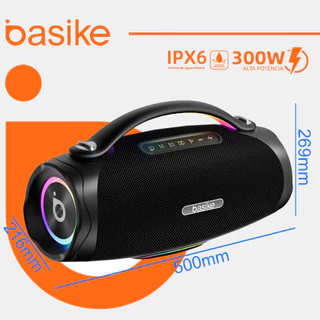 Basike Caixa de Som Boombox IP6 Bluetooth TWS 9h Bateria de duração ultralonga Origin em Oferta na Shopee