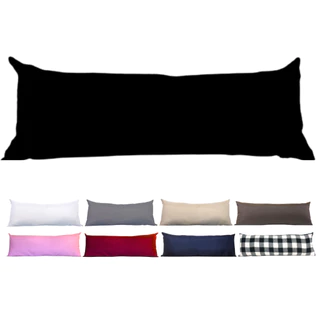 Capa Com Zíper Para Almofada Decorativa Sofá Retrátil Poltrona Cama Encosto Travesseiro Xuxão 90x30