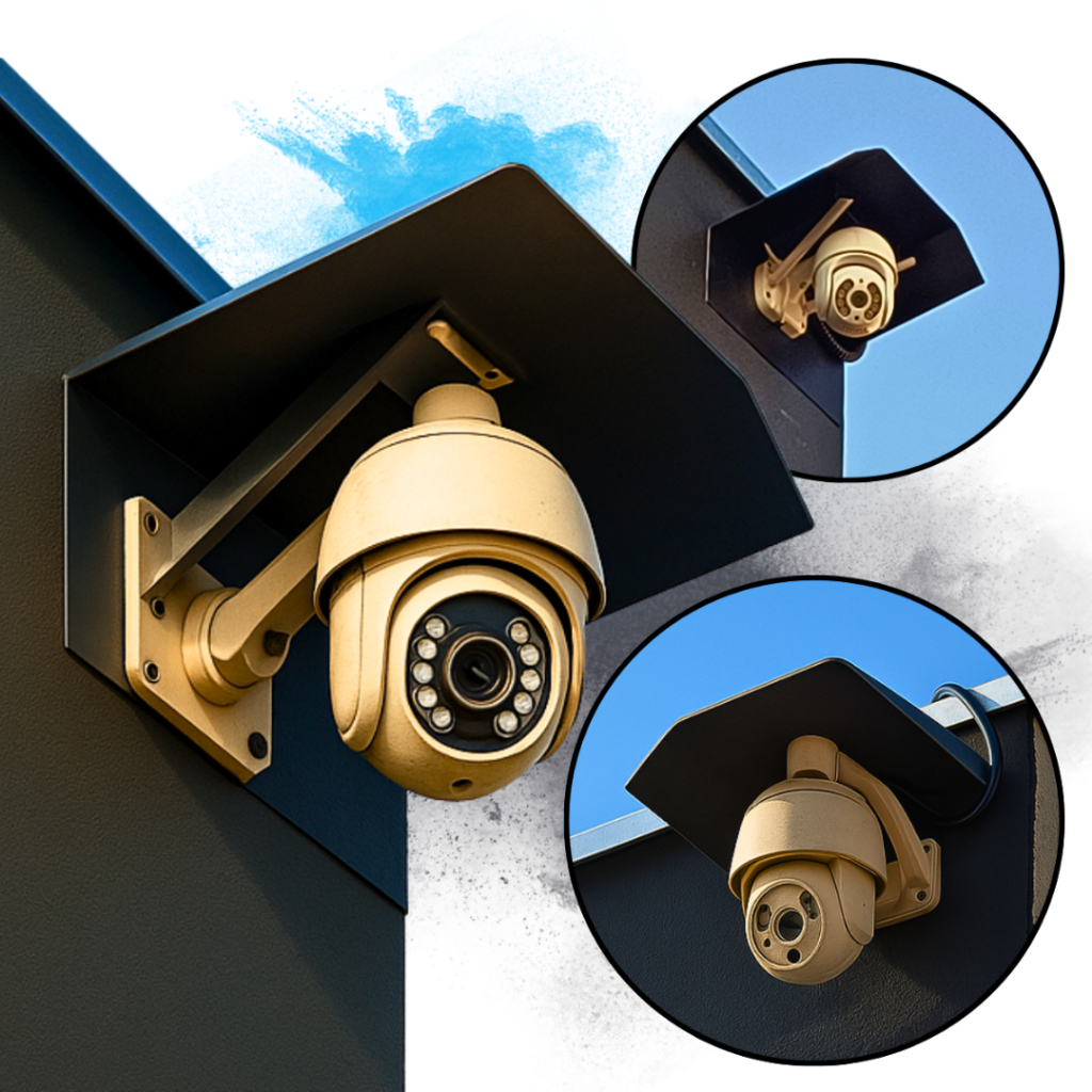 Proteção para Câmera Protetor Câmeras De Segurança Residencial Wifi Universal Externo