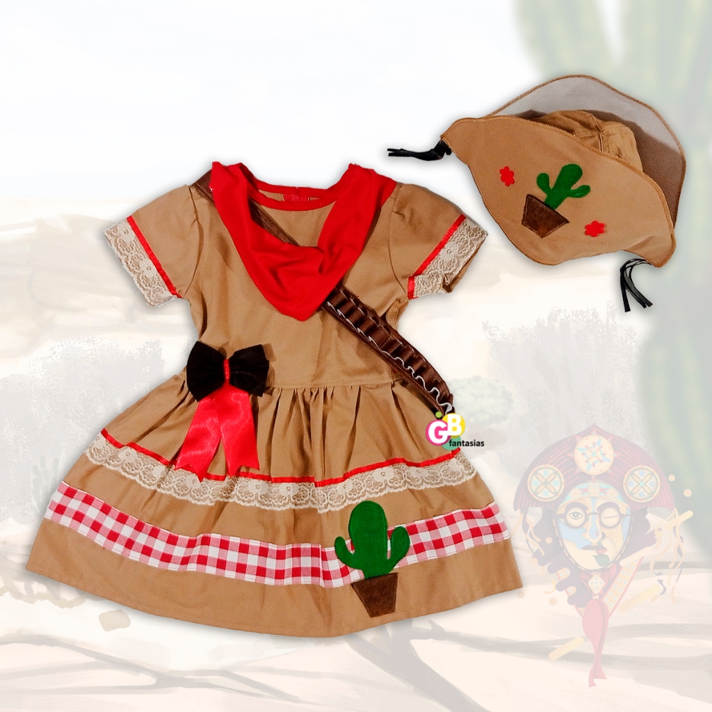 FANTASIA CANGACEIRA MARIA BONITA GB INFANTIL JUVENIL Shopee Brasil