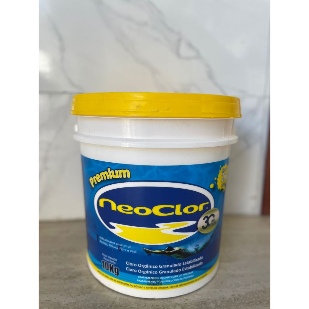 Neoclor Premium Piscinas Fibra Vinil Alvenaria Cloro 10kg