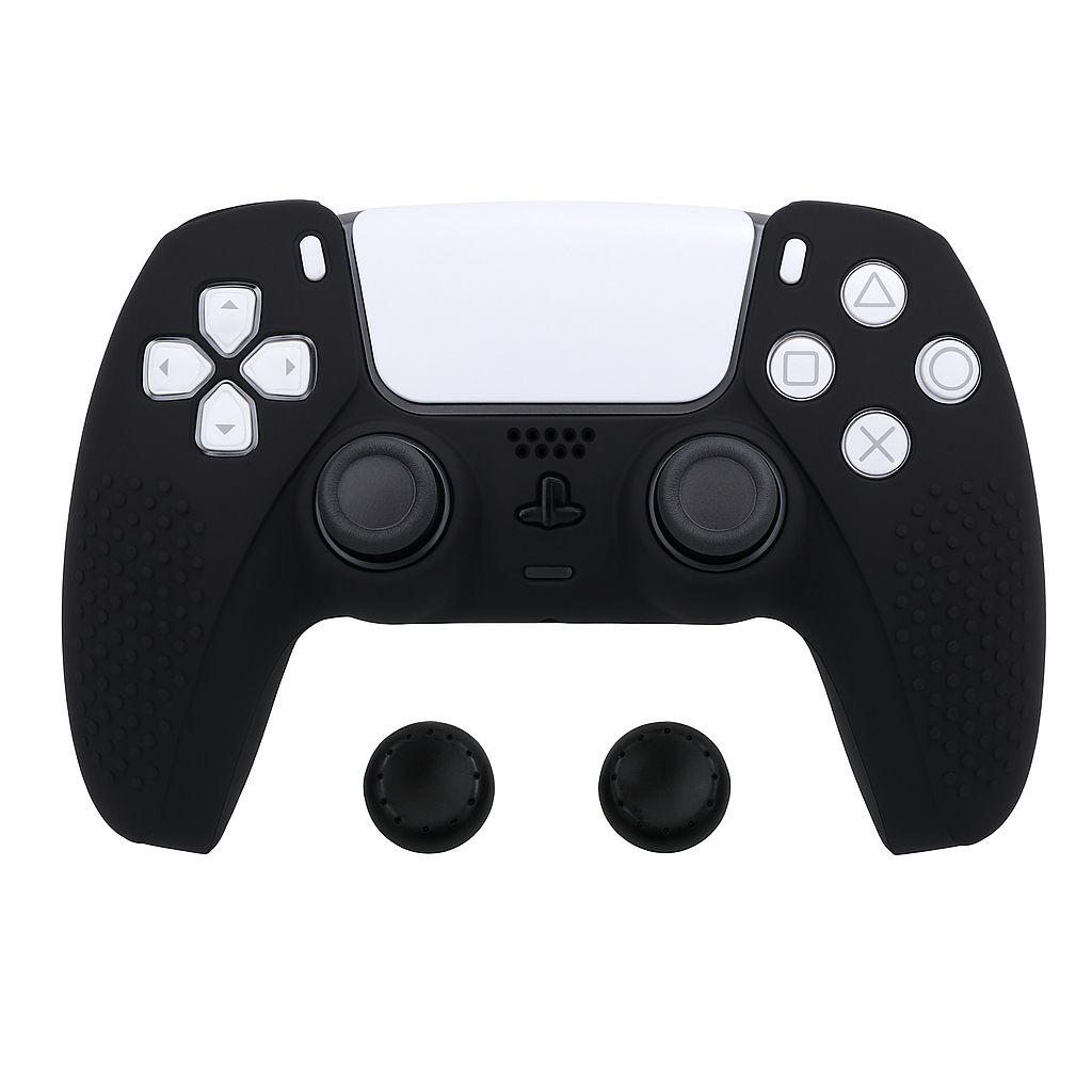 Capa Silicone Controle Dualsense Playstation 5 Ps5 + 2 Grips