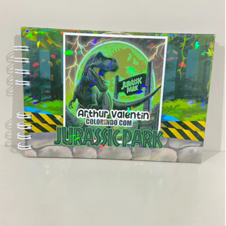 LIVRO DE COLORIR JURRAASSICC PARK 180g COM 50 DESENHOS ESTILO BOBBIIE GOODDS em Oferta na Shopee