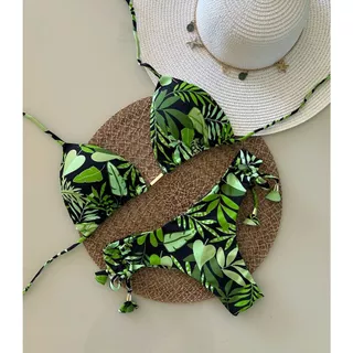 Biquíni Cortininha Estampado com Calcinha Fio Duplo – Diversas Estampas | P ao GG em Oferta na Shopee