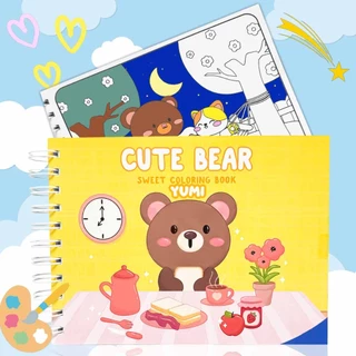 Livro de Colorir Cute Bear Goods Folhas 180G Caderno de Desenho Pintura + de 40 Desenhos Fofos em Oferta na Shopee