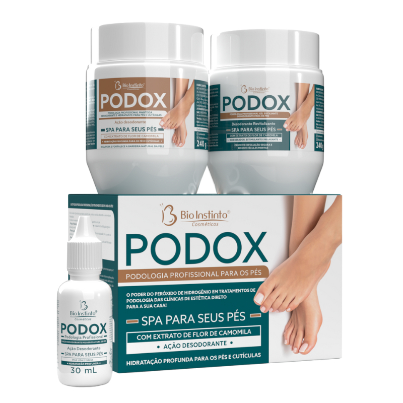 Kit Podox Podologia Profissional SPA para os Pés (3 Itens) Bio Instinto ...