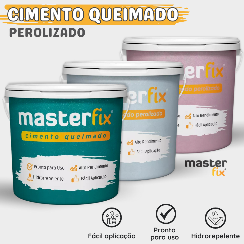 Textura Para Parede Efeito Cimento Queimado Perolizado 3Kg