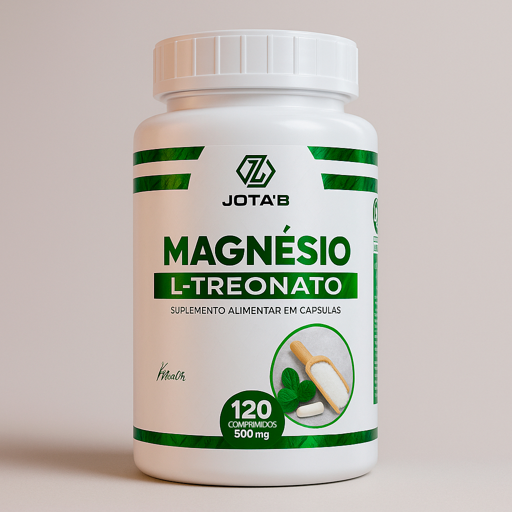Magnésio L-Treonato 120 Cápsulas 500mg | Memória, Concentração - TDAH ...