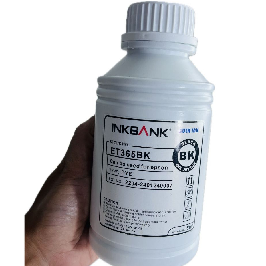 Tinta INKBANK Bulk Ink ET365 Preto 500ml | Shopee Brasil
