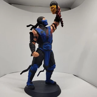 Action figure Mortal Kombat fatality Sub-Zero,Scorpion,Reptile,Nub smoke
