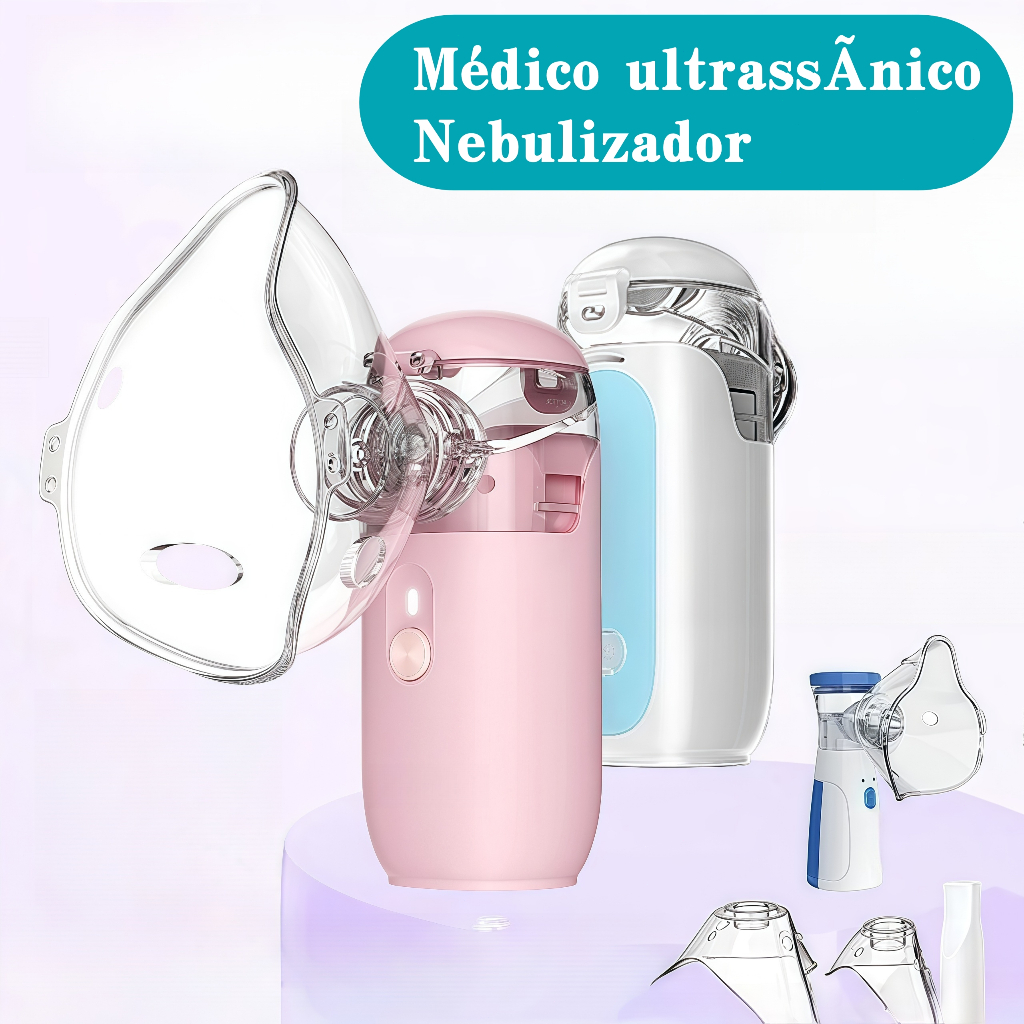 Inalador Ultra-Sônico Portátil Nebulizador Silencioso para Asma ...