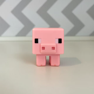 Porco Minecraft – vira a cabeça | Impressão 3D em PLA | Já Montado