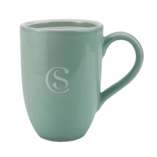 Caneca Cacau Show Fusion Verde Cerâmica 350 ml Chocolate Quente Chá Café
