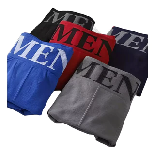 Kit Com 4 Cuecas Boxers Lisas Masculinas De Microfibra Box Conforto para o dia a dia