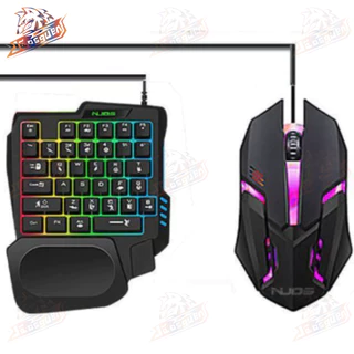 Teclado e Gamer Luminoso Ergonômico Teclado de Uma Mão em Oferta na Shopee