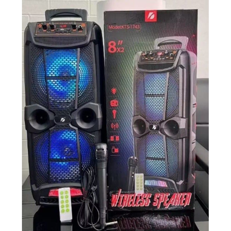 Mega Torre Caixa de Som Completa Potente Amplificada 500w 1microfone 55 ...