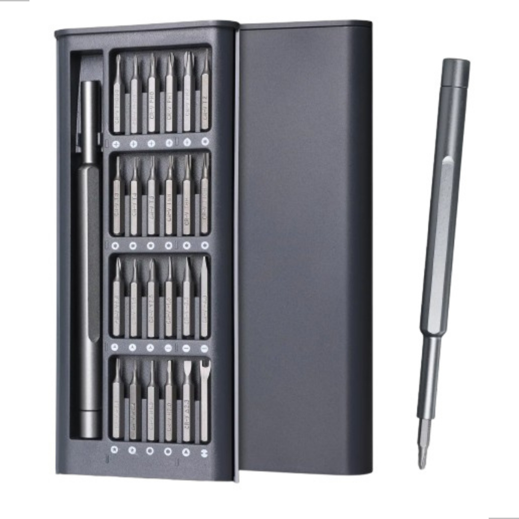 Kit Jogo Ferramenta Chave Magnética Precisão 24 Peças Pequenos Reparos Compatível - Celular Notebook