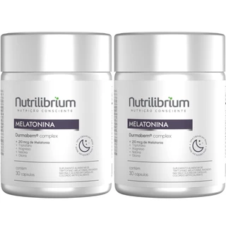 kit 2x Melatonina com Triptofano Magnésio Nutrilibrium - 2 Meses