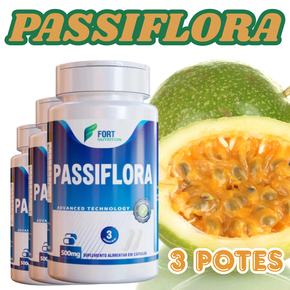 Passiflora 500mg 120 Cápsulas | Auxílio ao Relaxamento e Bem-Estar ...
