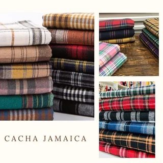 Tecido Cacha Jamaica Flanela Xadrez Inverno - 3,00 mts de Comprimento X 1,50 mts de Largura