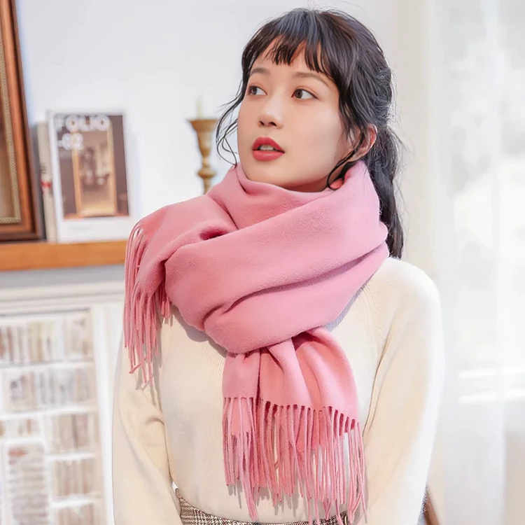 Echarpe Lisa Manta Cachecol Grosso Pashmina Inverno Lenço Longo ...