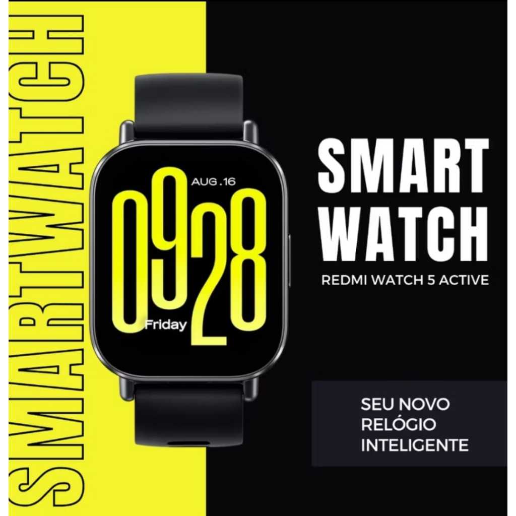 Smartwatch Xiaomi Redmi Watch 5 Active Versão 2024 Relógio Inteligente com Alexa