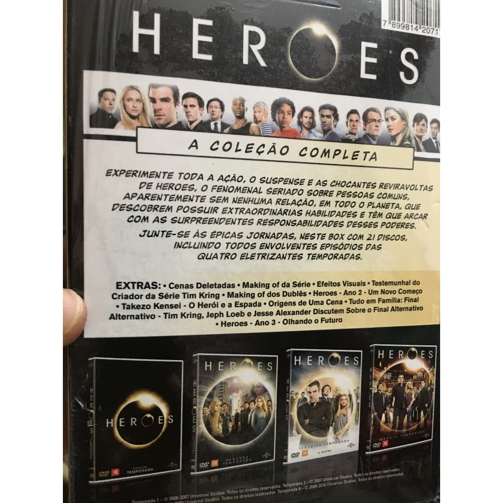 serie Heroes - A Coleção completa c/ 4 Temporadas Box original em