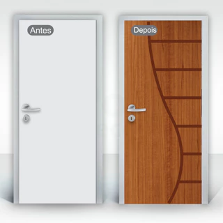 Adesivo para Porta de Madeira ou Vidro – Decore Sala, Cozinha e Banheiro
