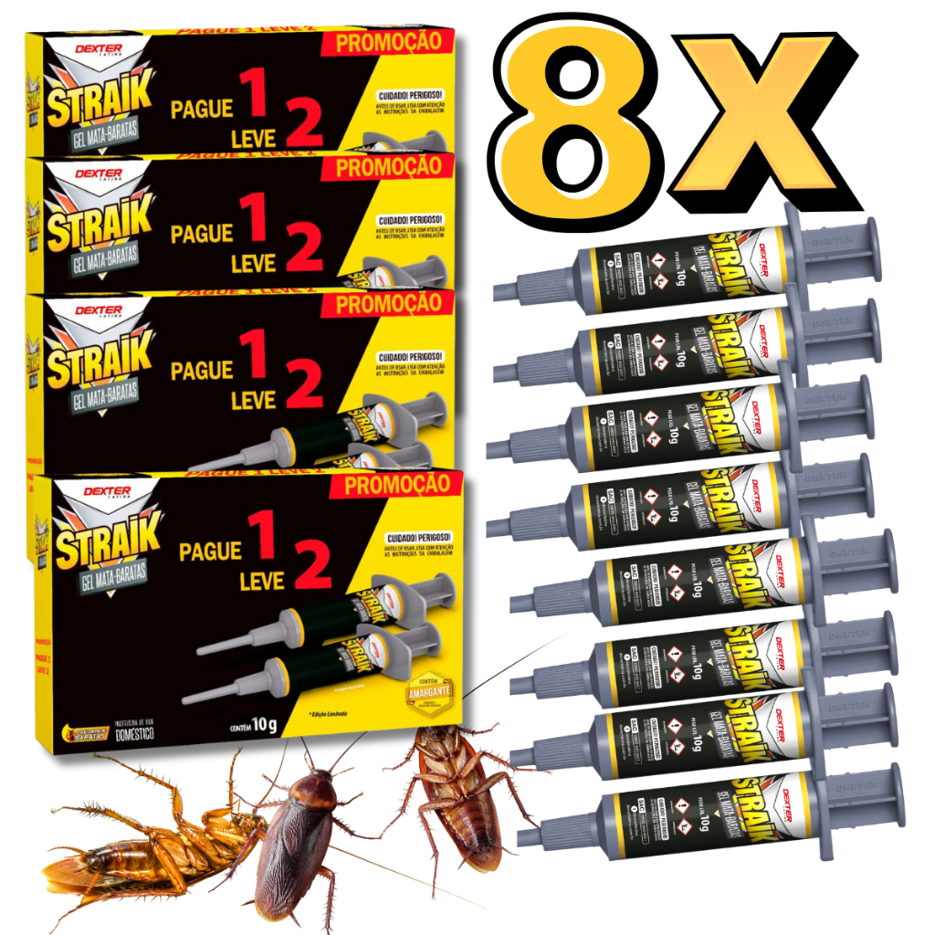 Kit 8 Straik Gel Mata Baratas O Melhor Aprovado Anvisa Eficiente Até ...
