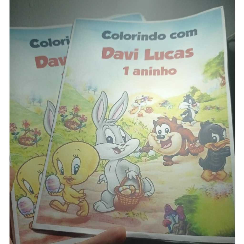Revista de Colorir Personalizada 15/ 30 / 50 Lembrancinha de festa ...