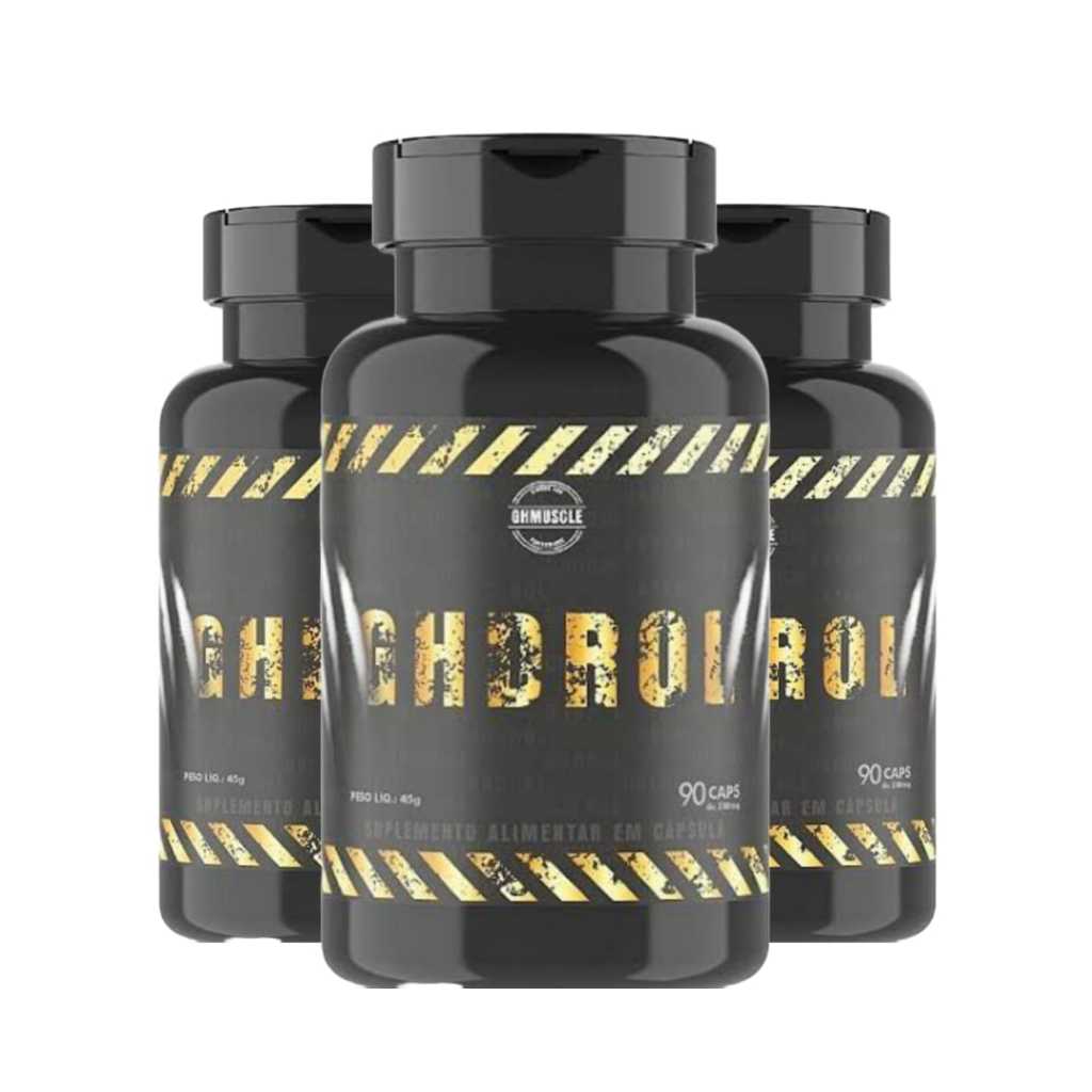 3x Gh Drol Original - Nova Formula Premium muscular - Pote 60Caps ...