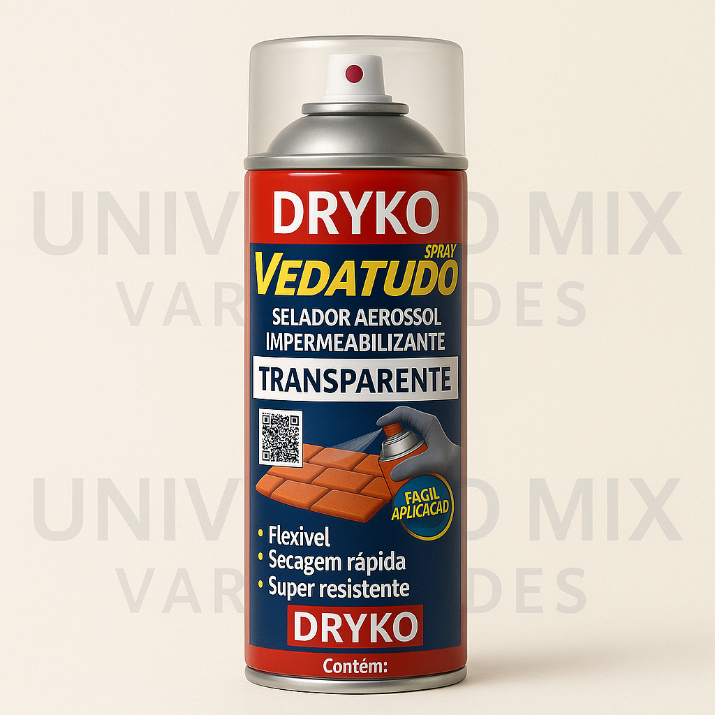 Spray Veda Tudo Borracha Líquida Impermeabilizante Transparente 100ml