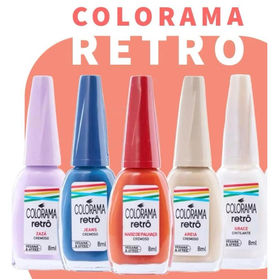 Kit 5 Esmaltes Colorama Retrô – Cores Icônicas de Volta! LANÇAMENTO ...