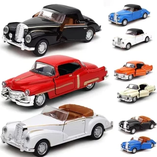 Miniatura carro ferro metal Mercedes 300S e Cadillac Clássico coleção brinquedos em Oferta na Shopee