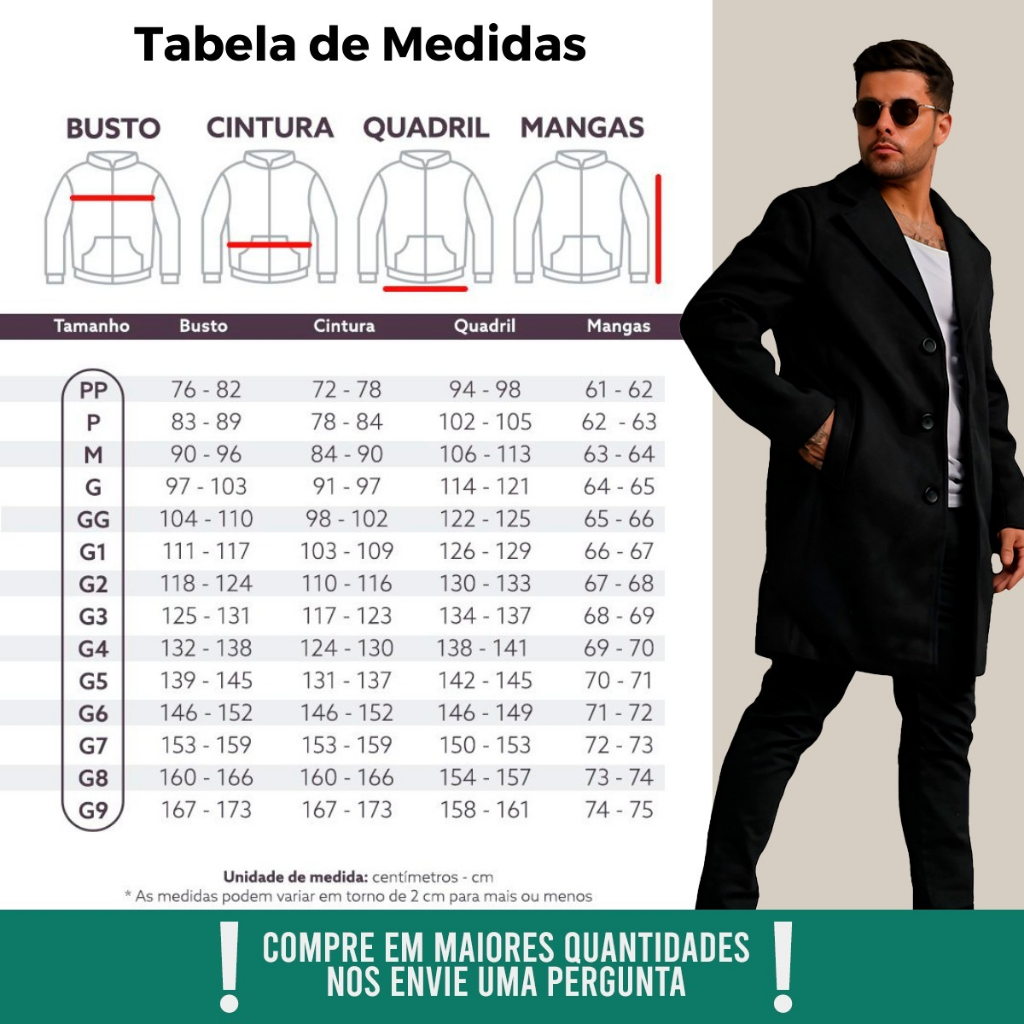 Sobretudo De Lan Batida Masculino Casaco Premium De Luxo Frio E Inverno ...