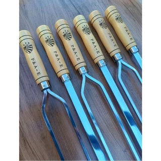 Kit 6 Espeto Personalizado Alumínio