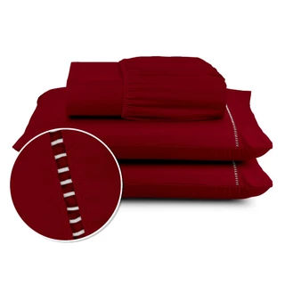 Jogo de Lençol Berço Solteiro Casal Queen King 02 e 03 Peças Micropercal 400 fios em Oferta na Shopee