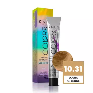 Knut Colors Coloração Capilar 50g Cor 10.31 Louro Claríssimo Bege Dourado em Oferta na Shopee