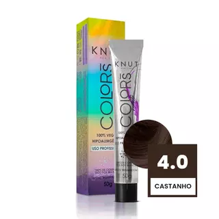 Knut Colors Coloração Capilar 50g Cor 4.0 Castanho em Oferta na Shopee